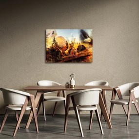 Obraz - Motyw szamana (70x50 cm)