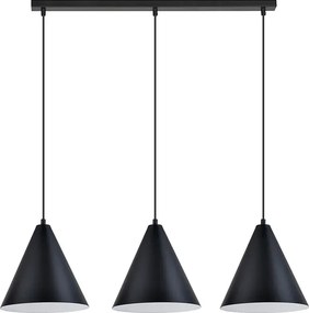 Czarno-złota wisząca lampa nad stół - 4X D122 A9-A47