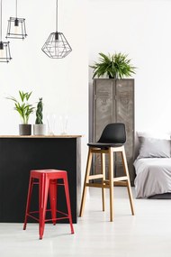 Stołek barowy Paris insp. Tolix 66 cm kolorowy