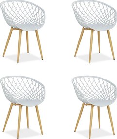 Krzesło ogrodowe 62x80x57 cm szare