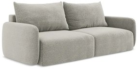 Jasnoszara rozkładana/ze schowkiem sofa 238 cm Kalena – Makamii