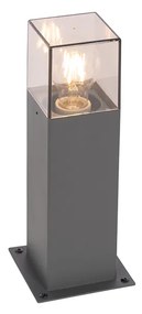 Zewnetrzna Nowoczesna lampa podłogowa zewnętrzna 30 cm ciemnoszara IP44 - Denmark Nowoczesny Oswietlenie zewnetrzne