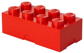 Czerwony plastikowy pojemnik dziecięcy 20x10x7 cm – LEGO®
