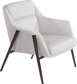 Fotel z białej tkaniny 5010 ANGEL CERDA