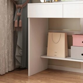 Toaletka kosmetyczna z lustrem LED – nowoczesna toaletka do makijażu i wizażu w stylu loft glamour