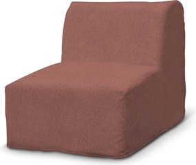 Pokrowiec na fotel Lycksele prosty kolor brązowy tkanina strukturalna