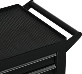 DURHAND Wózek narzędziowy, 2 małe i 5 dużych szuflad, stal, do 150 kg, 69 x 33 x 75 cm, czerwony | Aosom PL