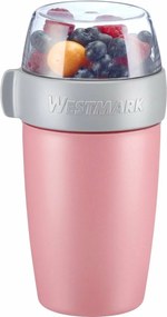 Westmark Dwuczęściowy pojemnik na żywność, 700 ml, różowy, S