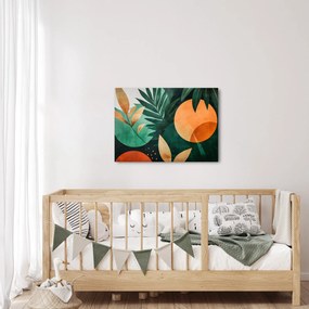Obraz - Geometryczne motywy naturalne (70x50 cm)