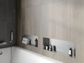 Mexen X-Wall-NR półka wnękowa bez kołnierza 60 x 20 cm, inox - 1911602010