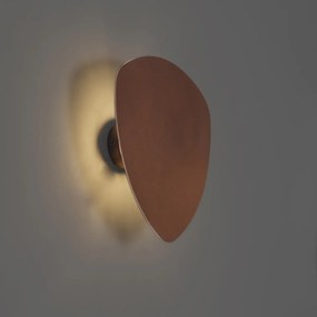 Designerski kinkiet brązowy organiczny 32 cm 2-źródła światła - Pulley