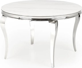 Stylizowany okrągły stół z marmurowym blatem Reginald Halmar