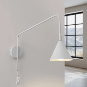 Biały kinkiet do kontaktu Zylo – Nice Lamps