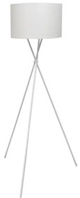 Biała lampa podłogowa z abażurem - EX02 S3-M52