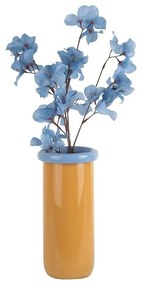 Musztardowy szklany wazon (wysokość 30,5 cm) Plegado – PT LIVING