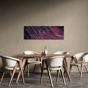 Obraz rozmytych gwiazd na niebie (z zegarem) (90x30 cm)