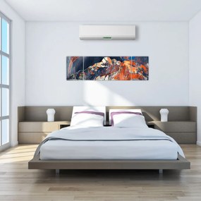 Obraz - Ilustracja domów publicznych (170x50 cm)
