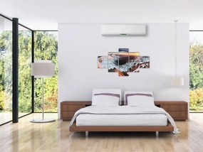 Obraz - Zimowa panorama górska (125x70 cm)