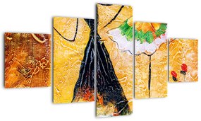 Obraz - Tańczące baletnice, obraz olejny (125x70 cm)