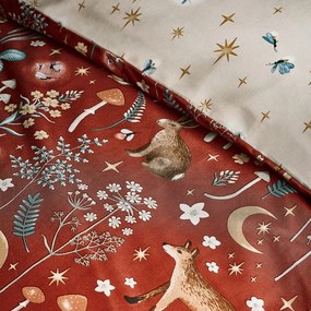 Ceglasta pościel dwuosobowa 230x220 cm Enchanted Twilight Animals – Catherine Lansfield