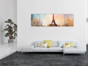 Obraz - Obraz wieży Eiffla (170x50 cm)