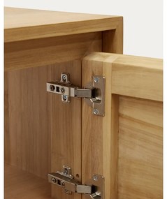 Niska wisząca szafka pod umywalkę z litego drewna tekowego 90x40 cm Kenta – Kave Home
