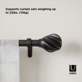 Stalowy regulowany karnisz 107 - 305 cm Helix – Umbra