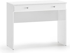 Toaletka z szufladą Glamour 0501, biały połysk