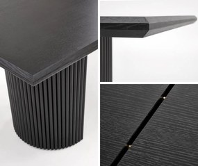 Czarny rozkładany do 250 cm stół Bolero Halmar