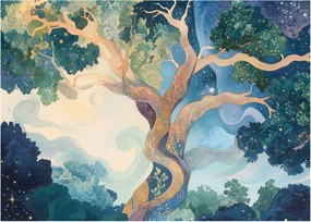 Obraz – Kosmiczne drzewo (70x50 cm)