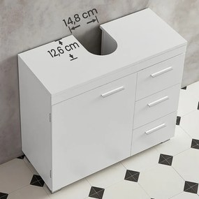 Szafka pod umywalkę IVY, 30x70x64 cm, biała Vasagle