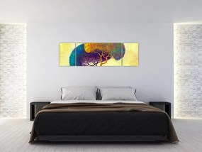 Obraz - Drzewa na wzgórzu (170x50 cm)