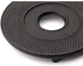 Czarna żeliwna podstawka pod czajnik Bredemeijer Jing, ⌀ 13,4 cm