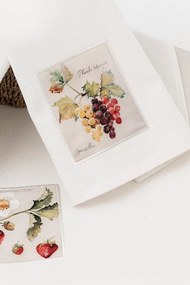 Ręczniki kuchenne BRUNCH FRUIT, 3 szt Biały