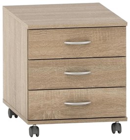 Komoda na kółkach TEMPO ASISTENT 016, dąb sonoma