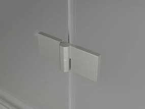 Mexen Lunar drzwi prysznicowe uchylne lewe 155 cm, transparent, nikiel szczotkowany - 834S-155-050-97-00-L