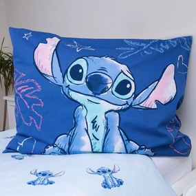 Niebieska bawełniana pościel dziecięca jednoosobowa 140x200 cm Lilo &amp; Stitch "Aloha" – Jerry Fabrics