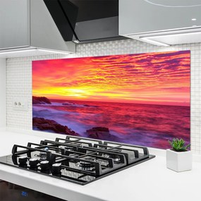 Panel Szklany Abstrakcyjny Zachód Słońca