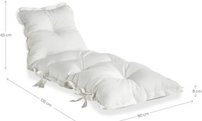 Biały wielofunkcyjny futon odpowiedni na zewnątrz Karup Design OUT™ Sit&amp;Sleep White