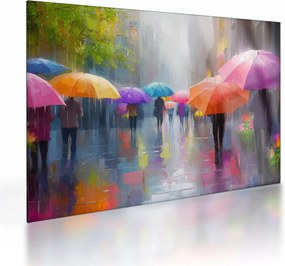 Obraz na szkle - Deszczowy dzień (70x50 cm)