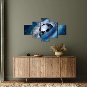 Obraz - Piłka nożna w kosmosie (125x70 cm)