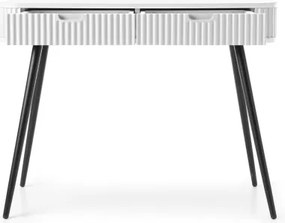 ZURI Toaletka T-103 biała | czarne nogi