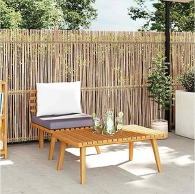 Zestaw mebli ogrodowych z litego drewna akacjowego z wygodnymi poduszkami