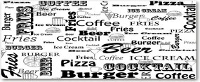 Foto obraz akryl Menu w restauracji