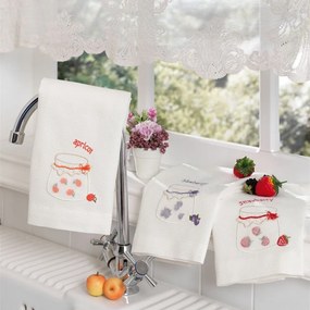 Ręczniki kuchenne JAMS, 3 szt Biały Zestaw (3szt., 40x60 cm)