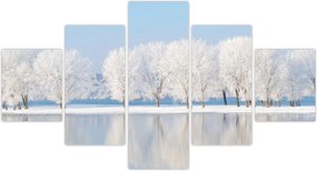 Obraz zimowego krajobrazu (125x70 cm)