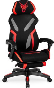Fotel gamingowy z wysuwanym podnóżkiem Maximo