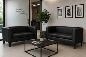 Sofa Monaco : Kolor nogi - Venge, Kolor tkaniny - EKO-SKÓRA - 1D, Typ tkaniny - Eko-skóra , Wysokość nogi - 20 cm