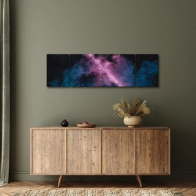 Obraz - Różowo - niebieski dym (170x50 cm)