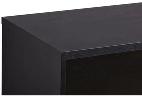 Czarna niska komoda w dekorze dębu 188x75 cm Ende – Woodman
